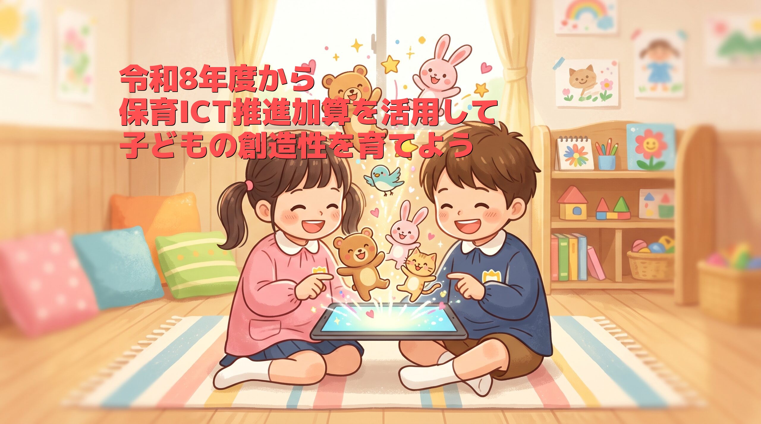 【令和8年度】保育ICT推進加算とは？4要件と園のタブレットを「デジタル絵本づくり」に活かす方法